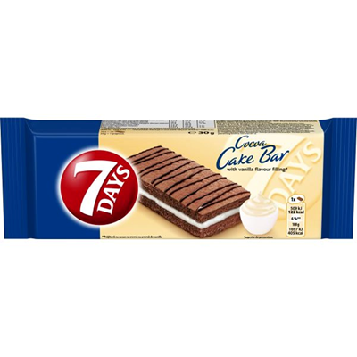 7 DAYS Cakebar Prajitura Vanilie 30 g
