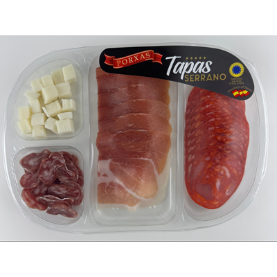 PORXAS Tapas Serrano Fuet 140 g