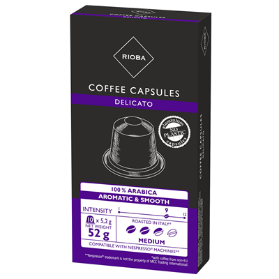 RIOBA Nespresso Cafea Capsule Delicato 52 g