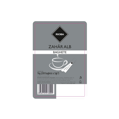 RIOBA 200 Plicuri Zahar Alb Stick 1Kg
