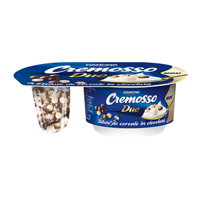 DANONE Cremosso Duo Iaurt & Bilute Ciocolata 100 g