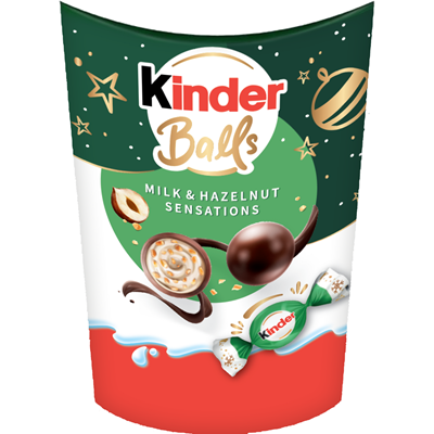 Kinder Balls Sfere Ciocolata cu Lapte si Alune 164 g
