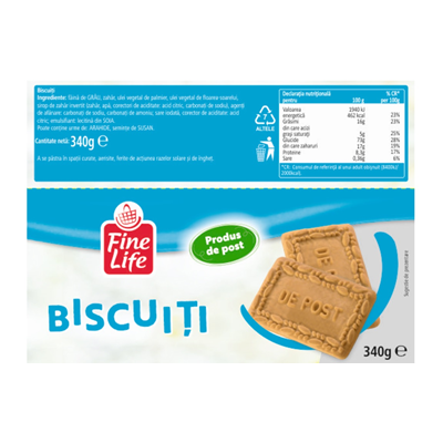 Fine Life Biscuiti de Post 340 g