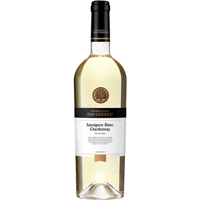 DOMENIILE DAVIDESCU Sauvignon Blanc & Chardonnay Vin Alb Sec SGR 0,75 L