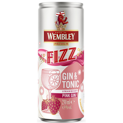 WEMBLEY Fizz Gin Tonic Pink 4,9% SGR 6 x 0,250 l