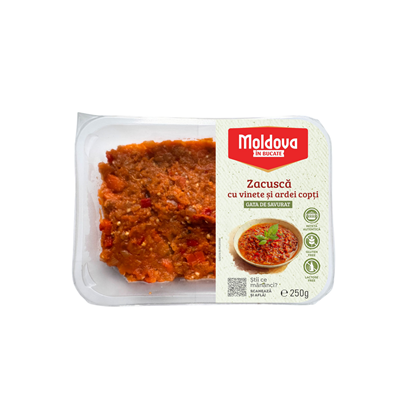 Moldova IN BUCATE Zacusca Vinete & Ardei Copti 250 g
