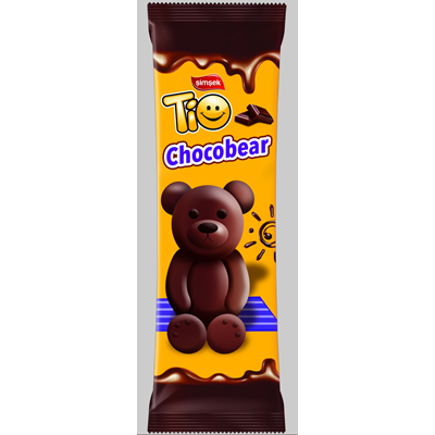 TiO Chocobear Prajitura Ursulet cu Glazura de Ciocolata 45 g