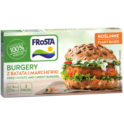 FRoSTA Burger Vegetarian Cartof Dulce & Morcovi 216 g