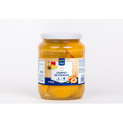Compot Piersici Decojite 1,68 Kg