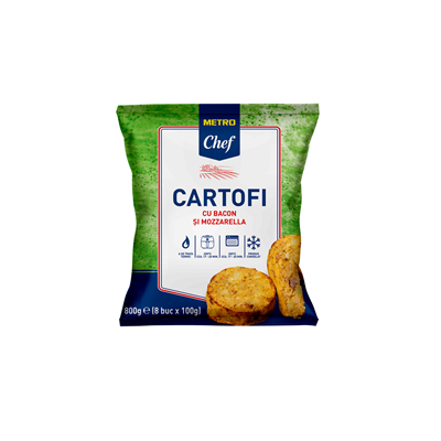 Chef Cartofi Bacon si Mozzarella 800 g ❄