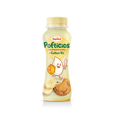 Napolact Pofticios Iaurt de Baut Banane & Biscuiti 1,8% 200 g