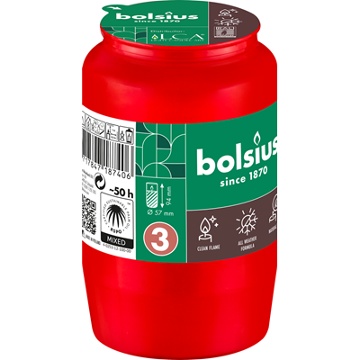 bolsius Rezerva Candela APX 50 H Rosu