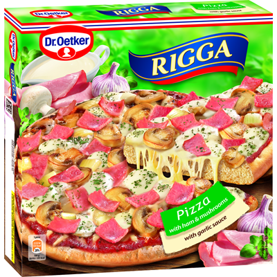 Dr.Oetker RIGGA Pizza Suncă & Ciuperci 270 g