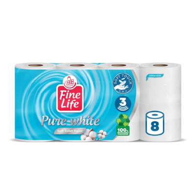 Fine Life Hartie Igienica 3 Straturi 8 Role