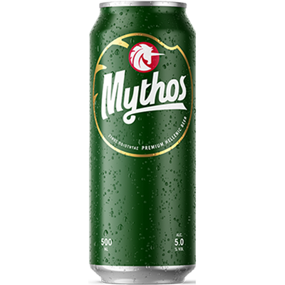 MYTHOS Bere Blonda Doza SGR 4 x 0,5 L