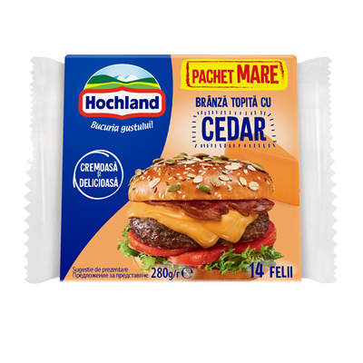 Hochland Branza Topita Felii Cheddar 280 g