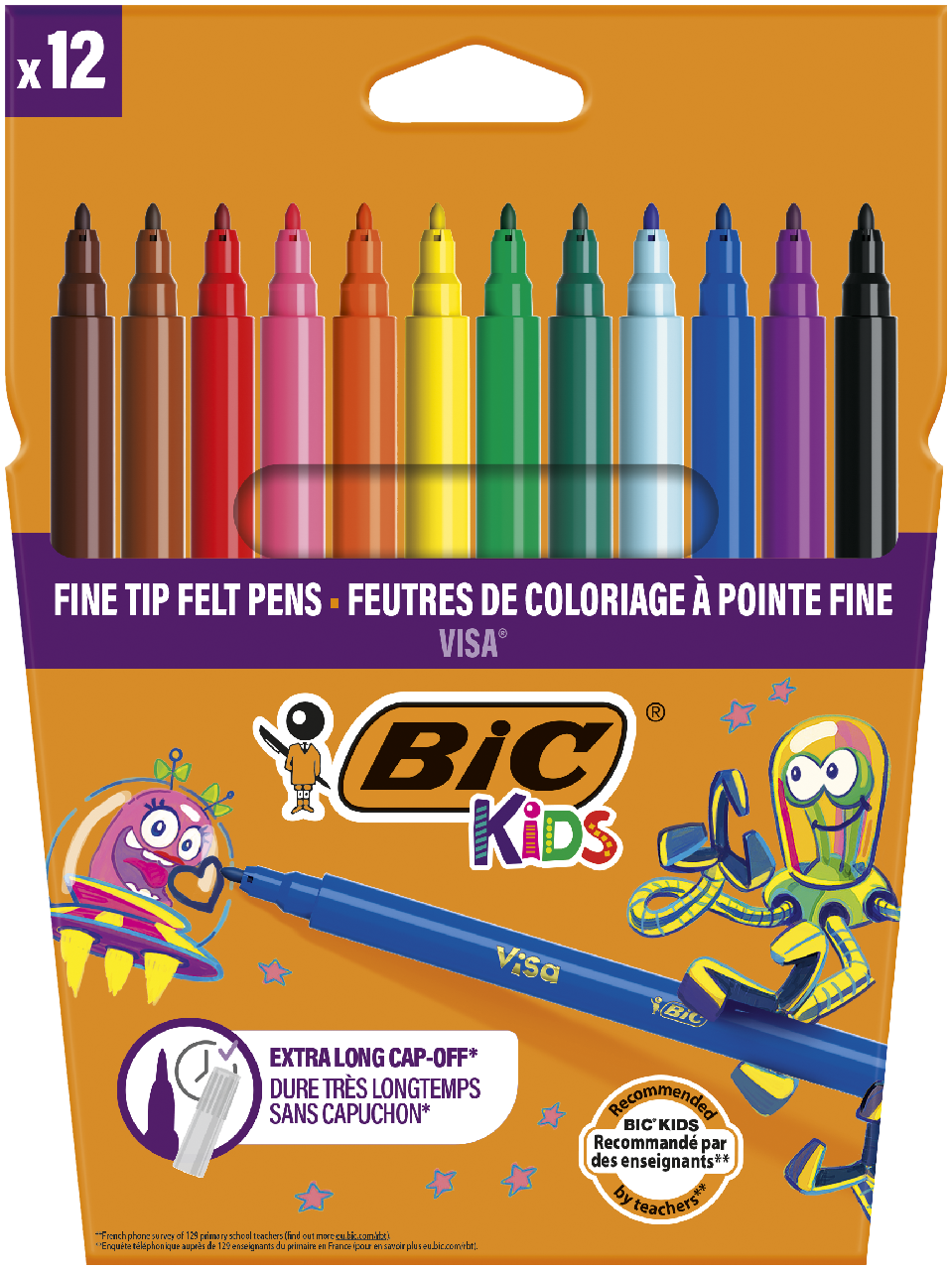 BiC Visa Marker Colorate 12 bucati