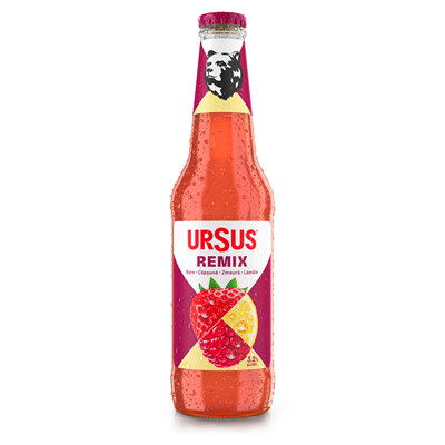 URSUS Remix Zmeura, Capsuni & Lamaie 3,2% SGR 0,33 L
