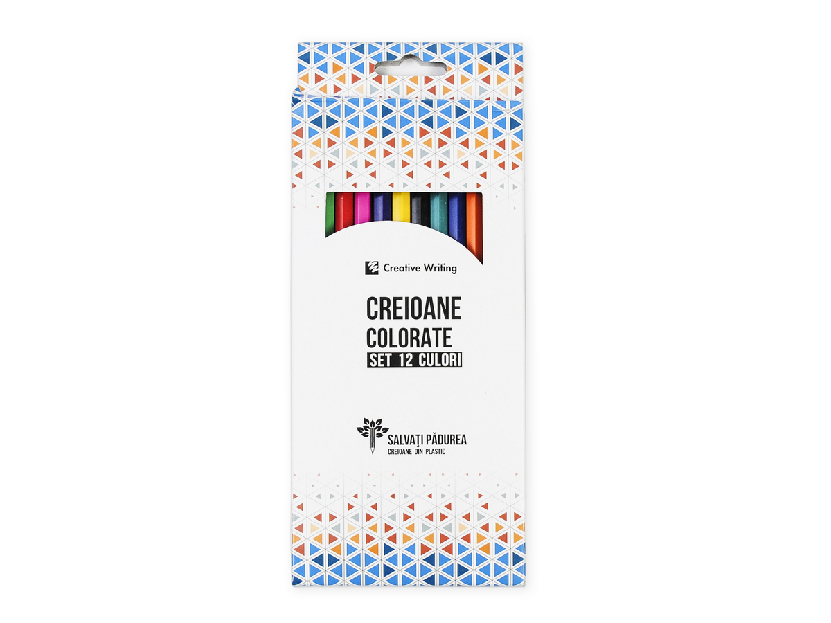 ARHI DESIGN Set 12 Creioane Colorate Plastic