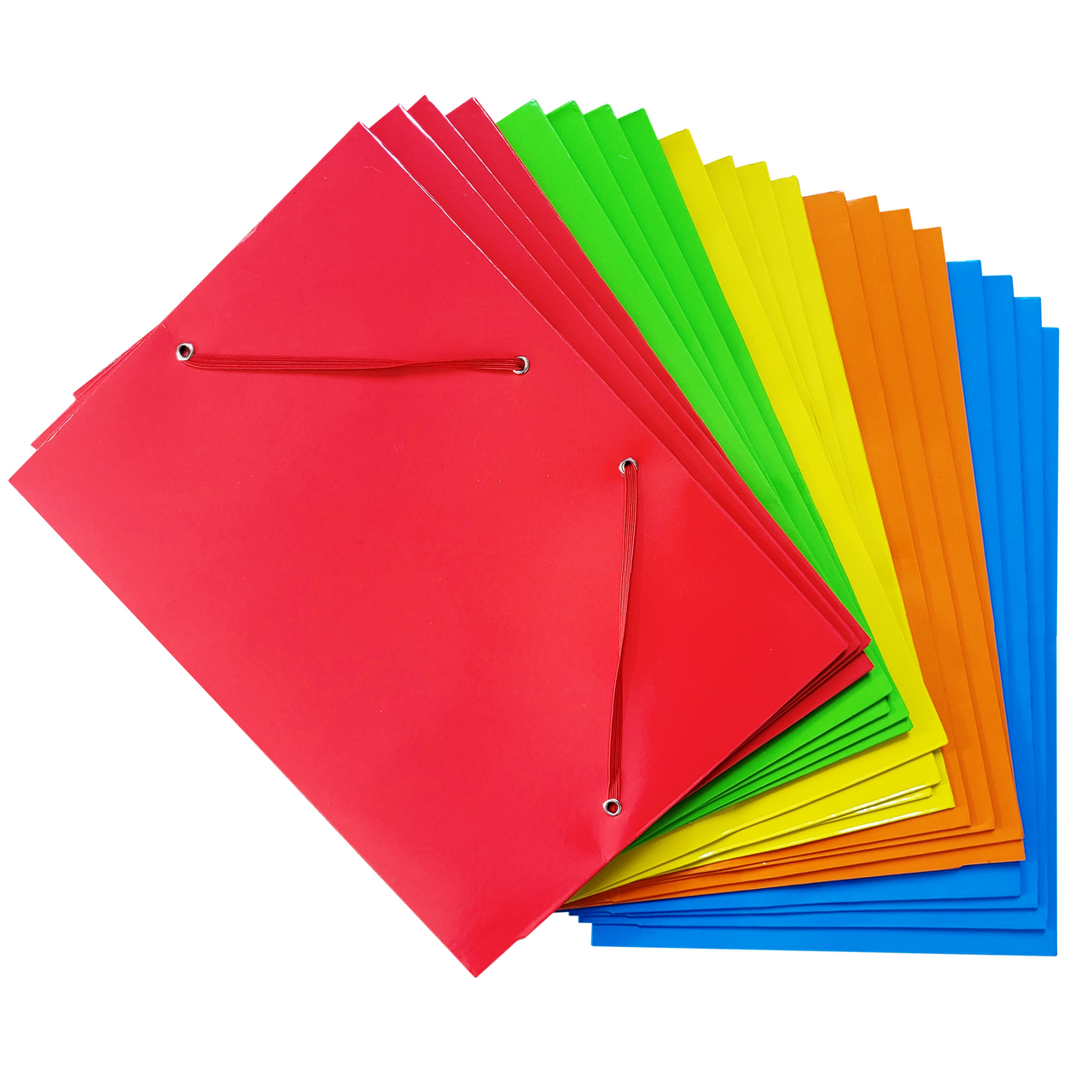 Mapa Carton Color Plastifiat cu Elastic 4 bucati