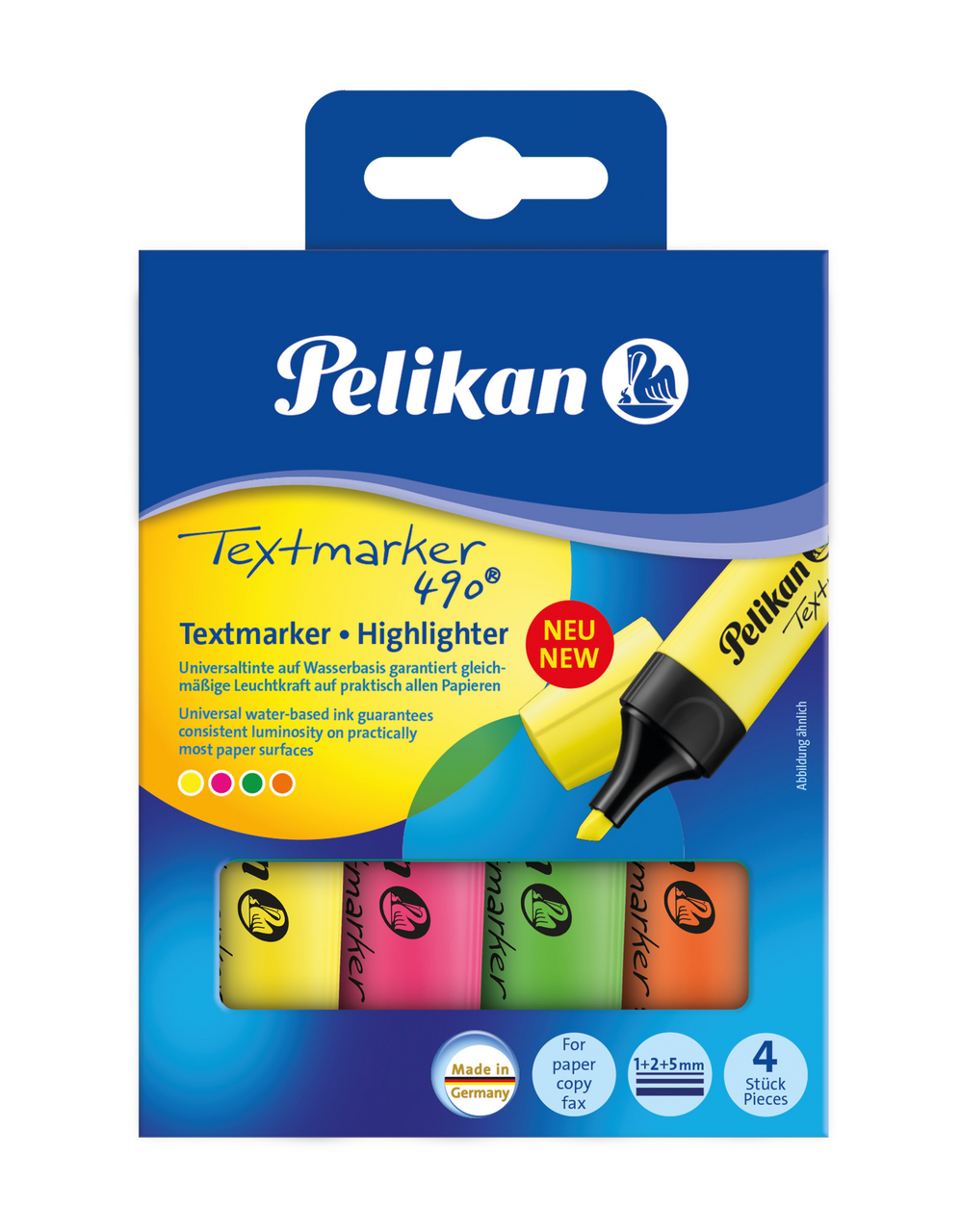 Pelikan Textmarker 490 Set 4 Culori