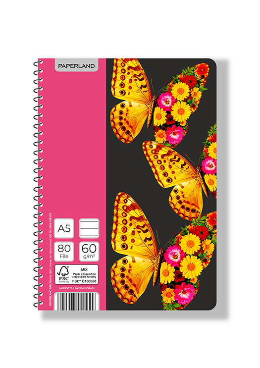 PAPERLAND Caiet Dictando A5 80 File 60 g 5 bucati