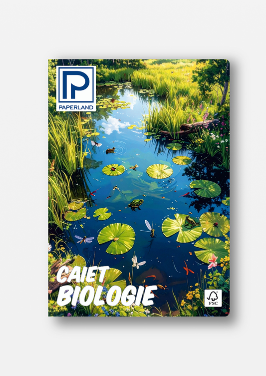 PAPERLAND Caiet Biologie Portrait A4 24 File 70 g 10 bucati