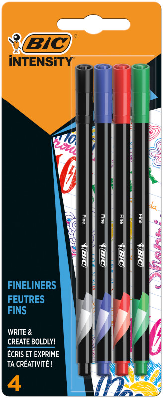 BiC Intensity Fineliner 4 Culori 4 bucati