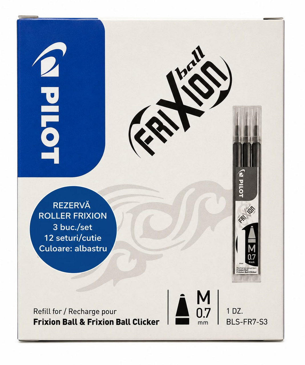 PILOT FRIXION Albastru Rezerva 0,7 mm 36 bucati