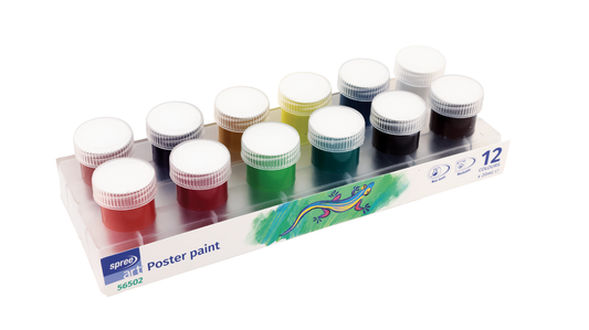SPREE Tempera Guase 12 Culori 20 ml