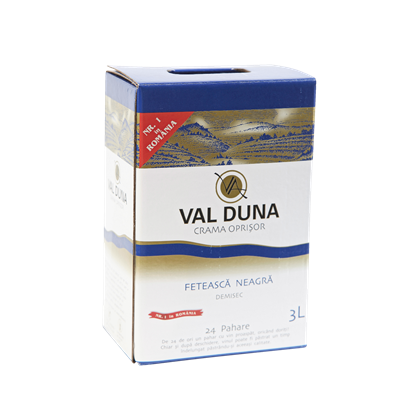 VAL DUNA Crama Oprisor Feteasca Neagra Vin Rosu Sec 3 L