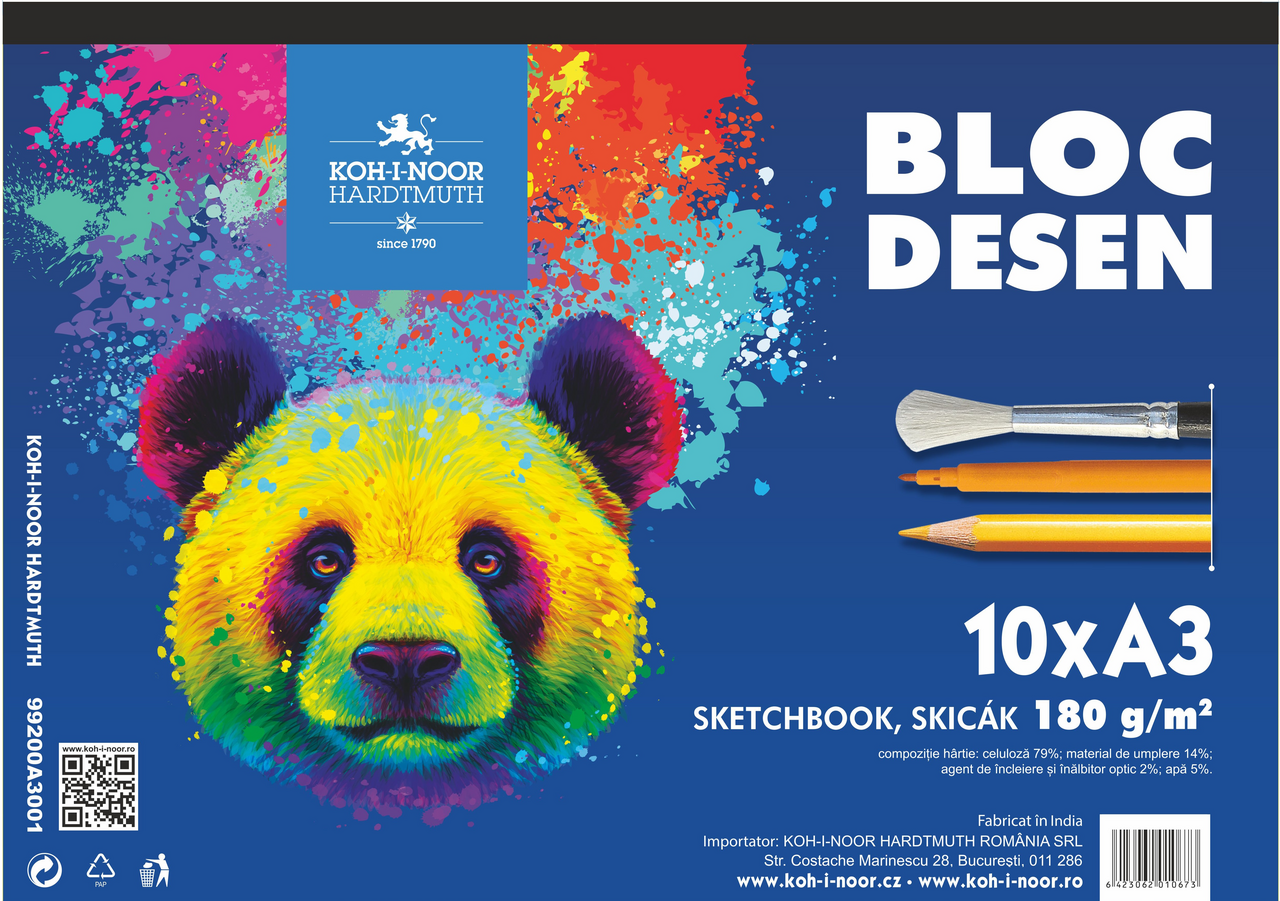 KOH-I-NOOR Bloc Desen A3 10 File