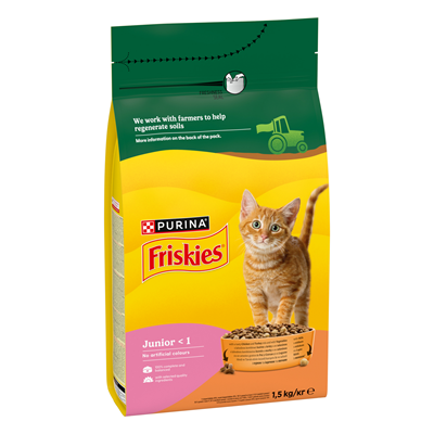 Friskies Junior Pisici Pui si Legume 1,5 Kg