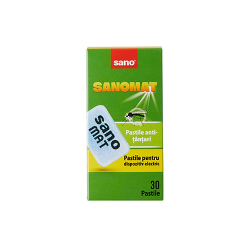 sano Mat 30 Pastile pentru Dispozitiv Electric Anti Tantari