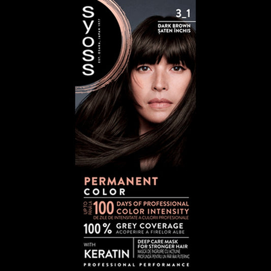 syoss Baseline Color Vopsea de Par Nuanta Dark Brown 115 ml