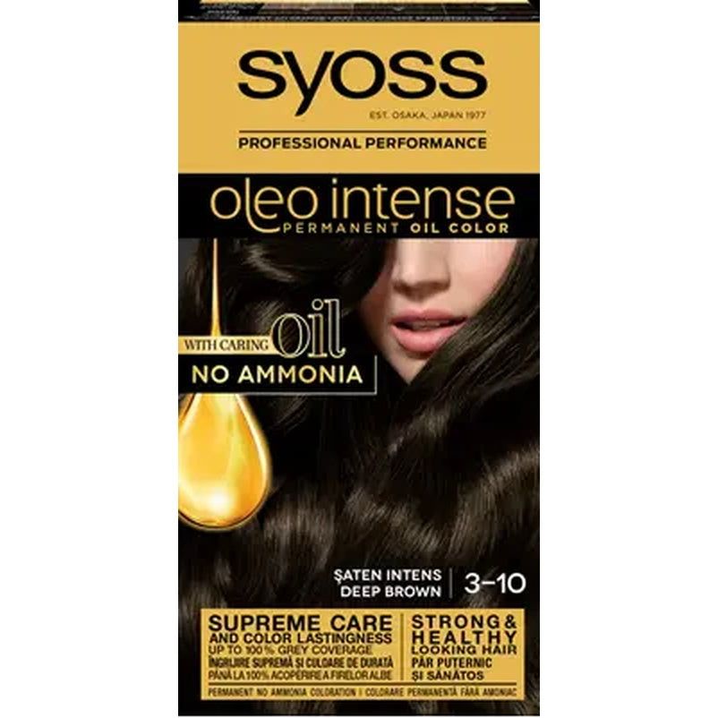 syoss Oleo Intense Vopsea de Par Nuanta 3-10 Saten Inchis 115 ml