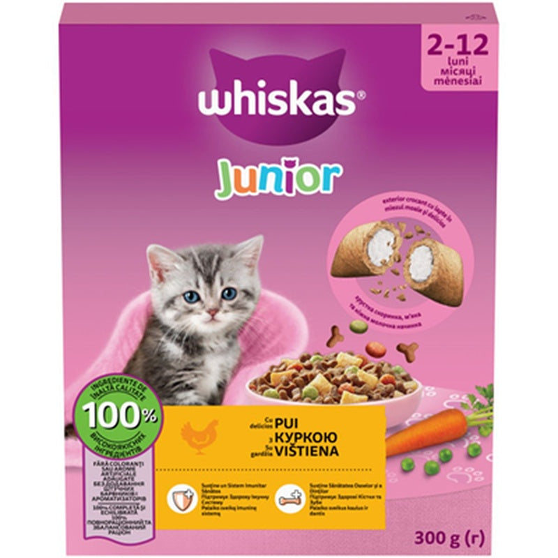 whiskas Uscat Junior Pui 300 g